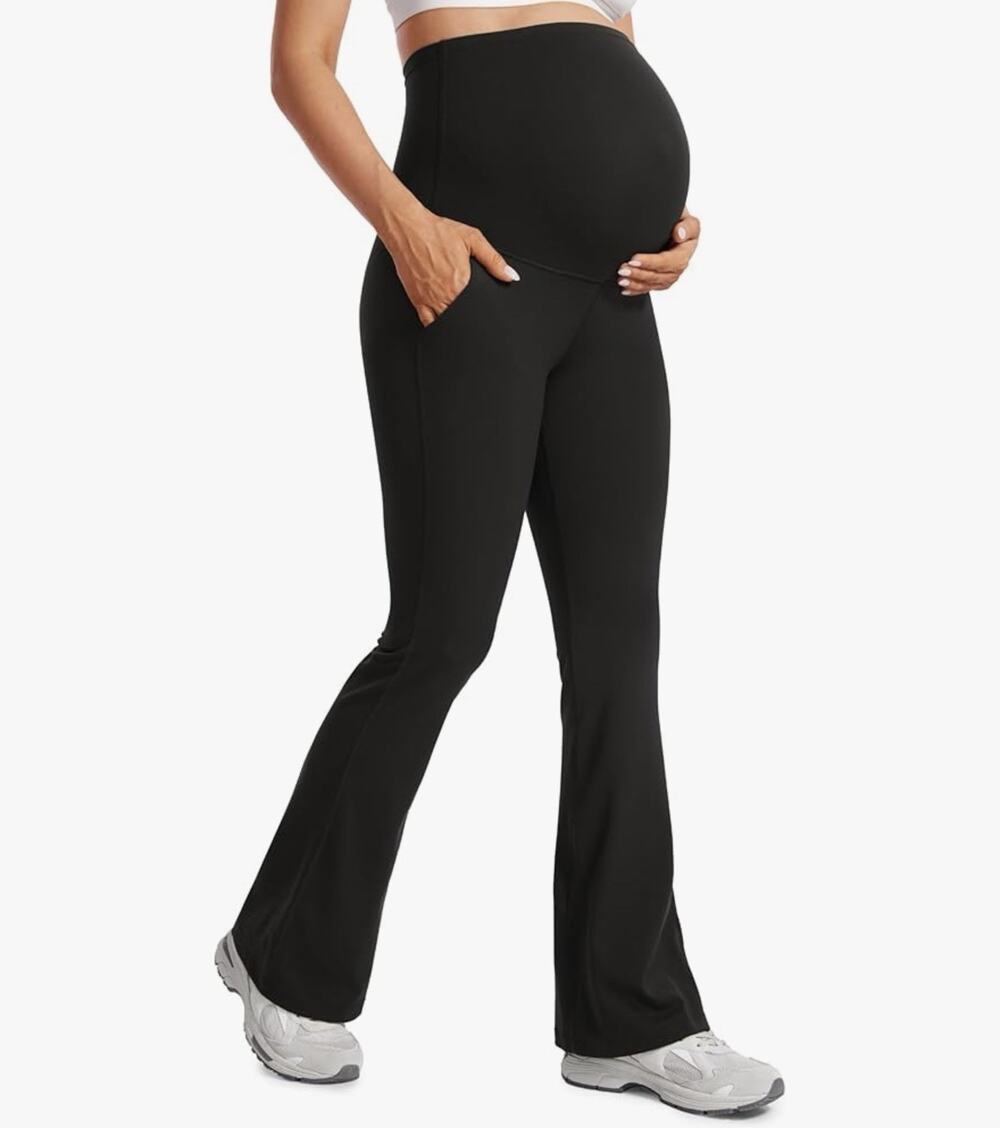 YOGA Women Butterluxe Maternity Flare Leggings Size 48